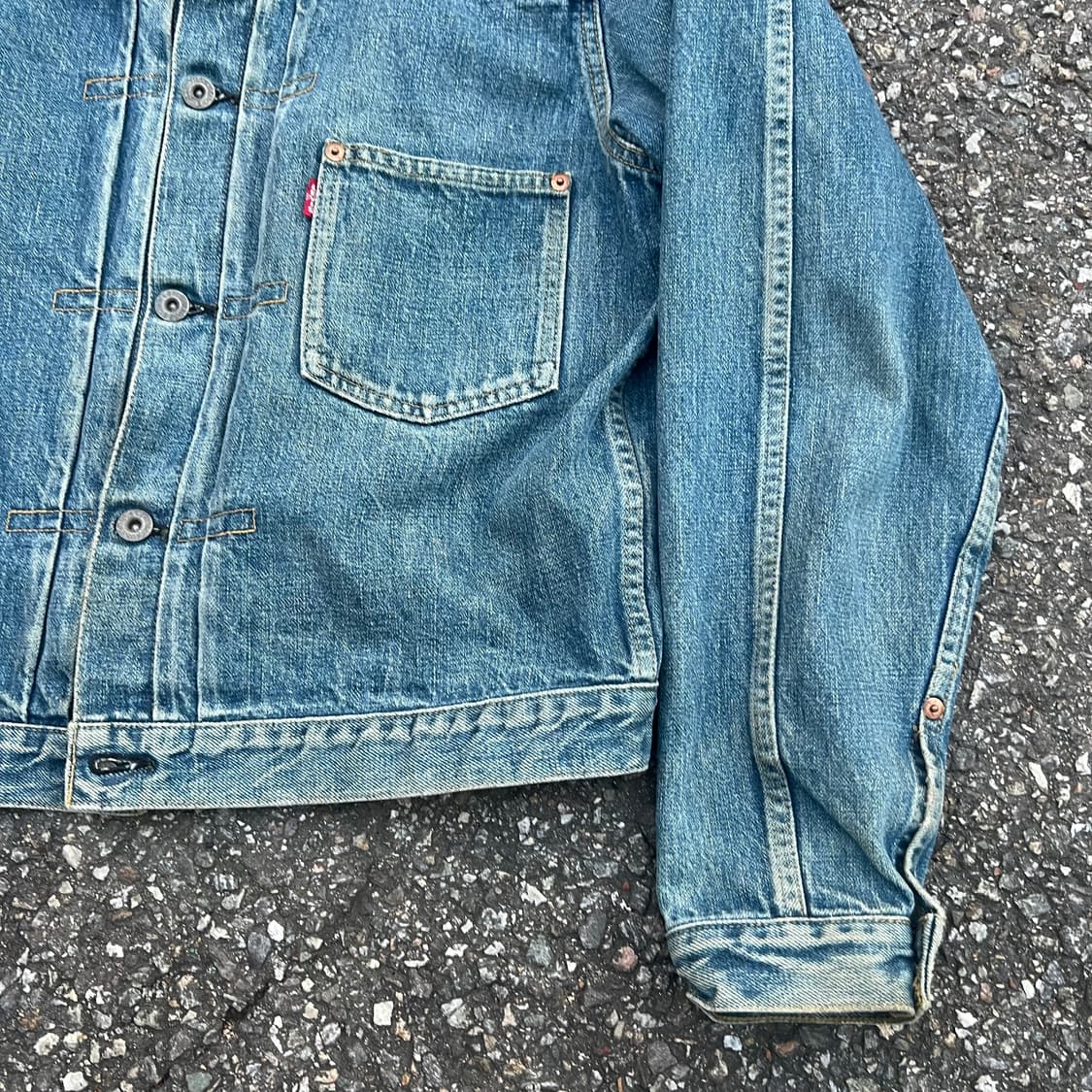 (40)  LEVIS 리바이스 1세대 빅 E 데님 자켓 90s 상품이미지5