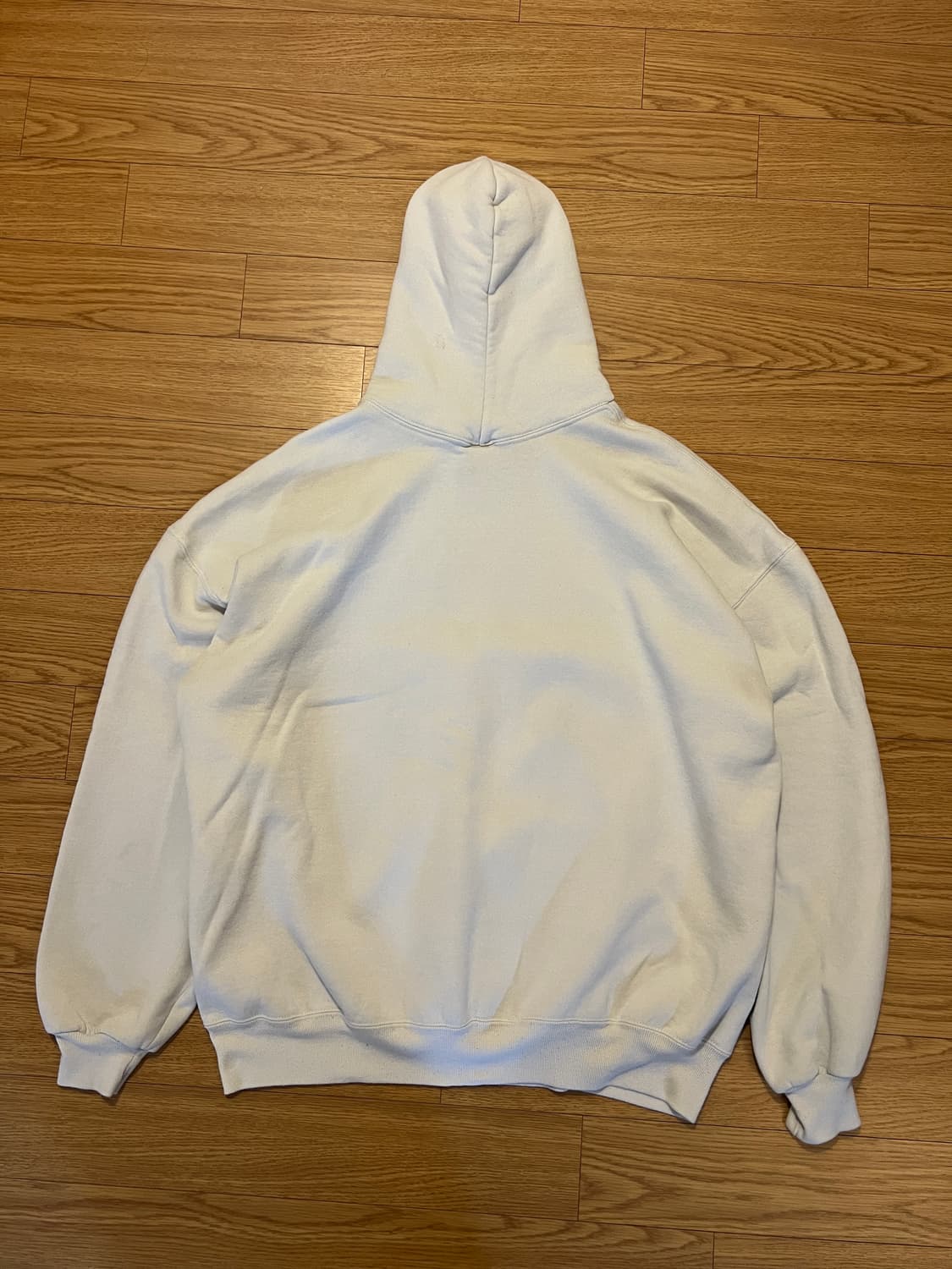 90s USA 러셀 빈티지 후드 화이트 XXL 상품이미지3