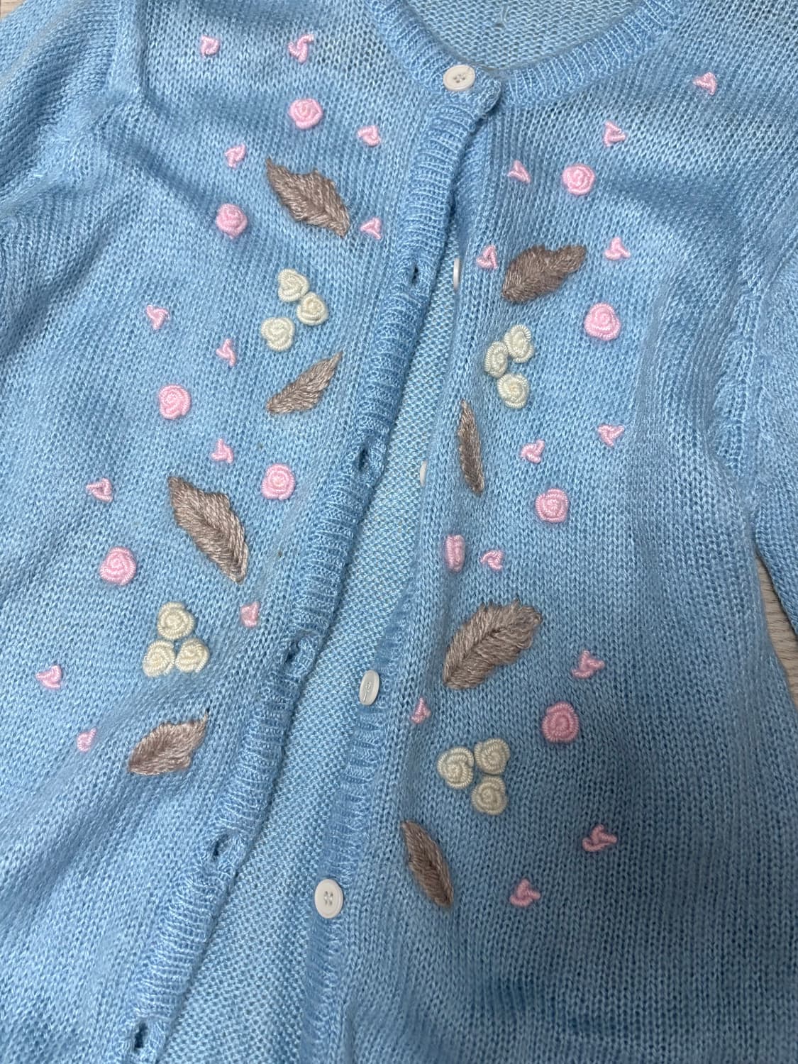 니트 포인트 가디건 상품이미지2