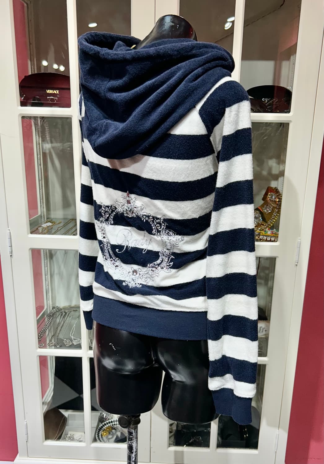 Rady striped hooded zip up 레디 스트라이프 후드집업 상품이미지2