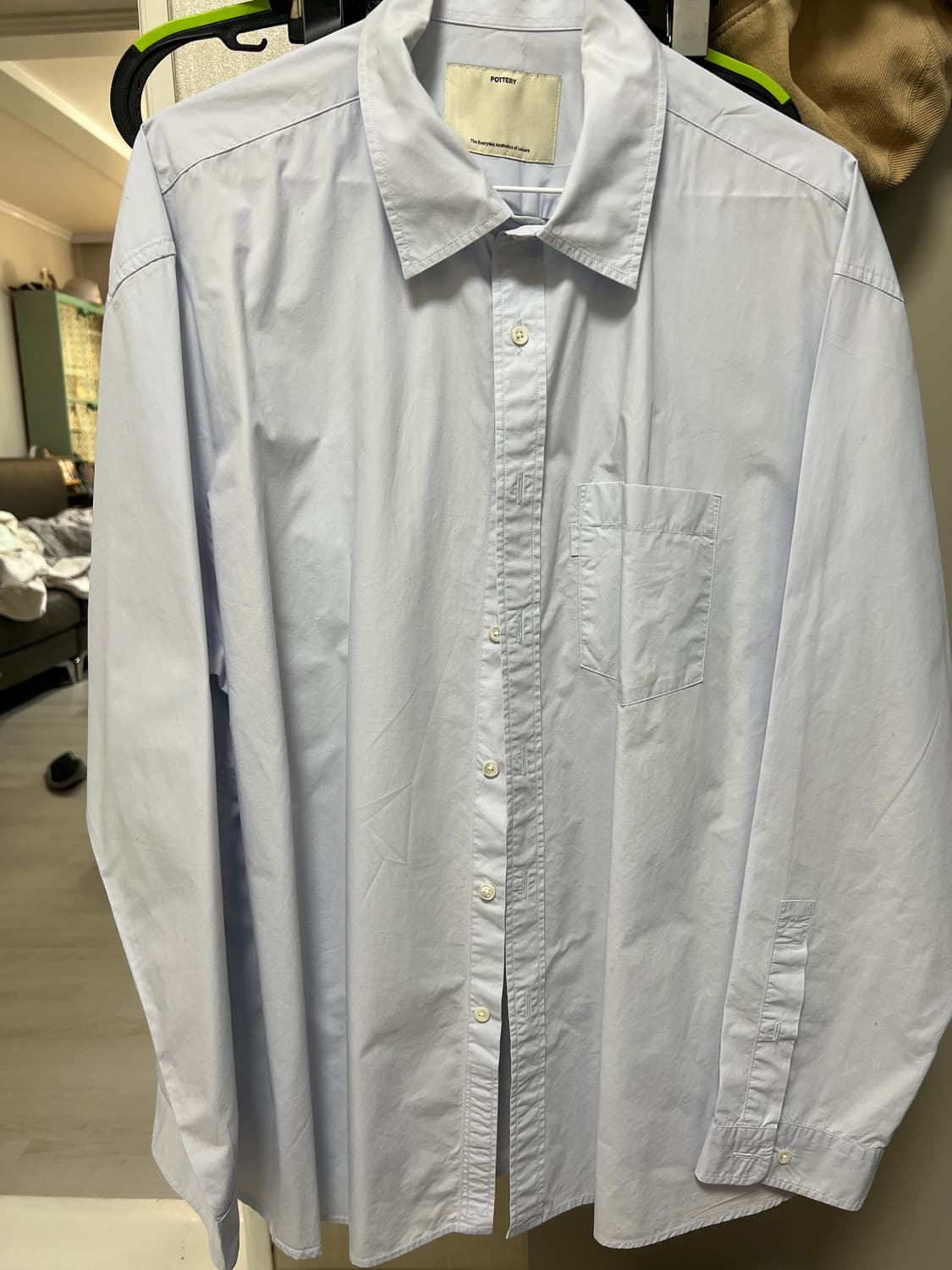 포터리 컴포트 셔츠 삭스 2사이즈 팝니다 상품이미지1