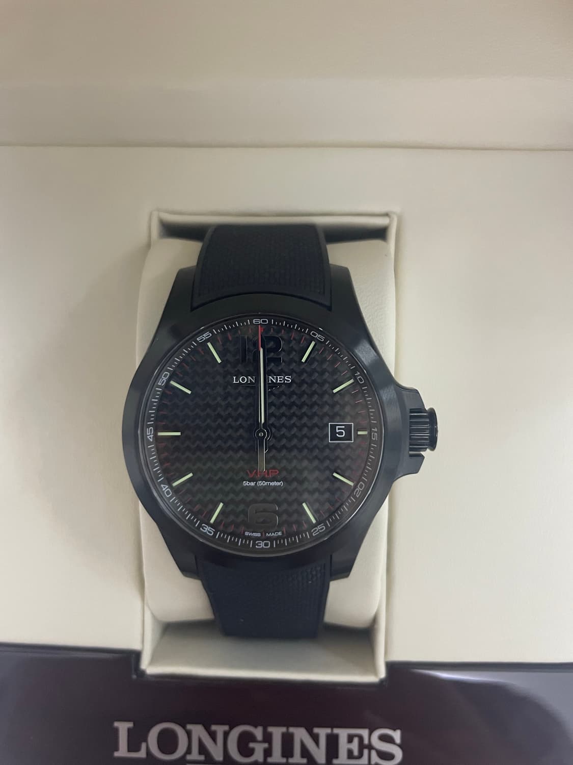 론진 VHP 41mm 쿼츠 러버밴드 상품이미지1