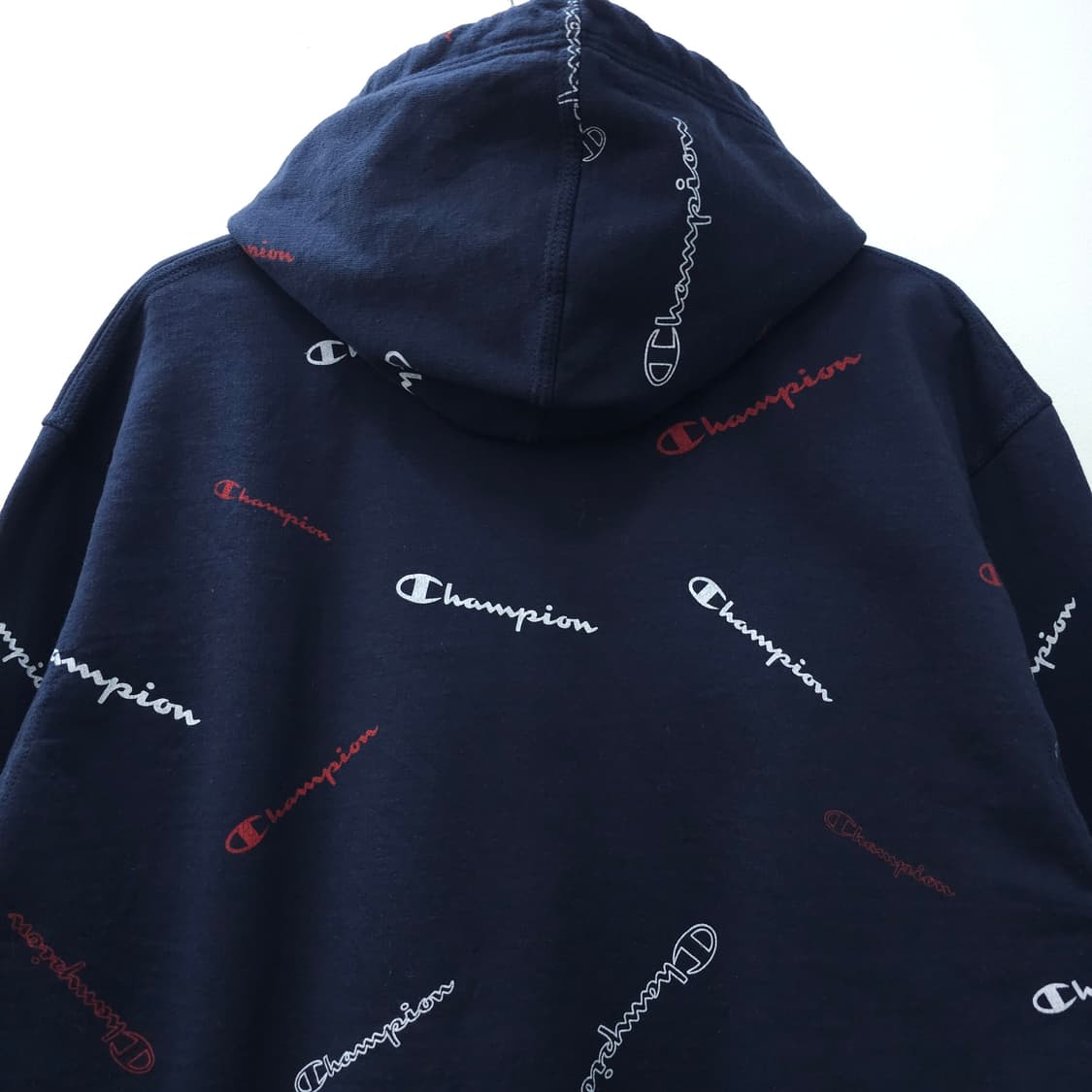 챔피온 로고 네이비 후드티셔츠 기모 상품이미지7