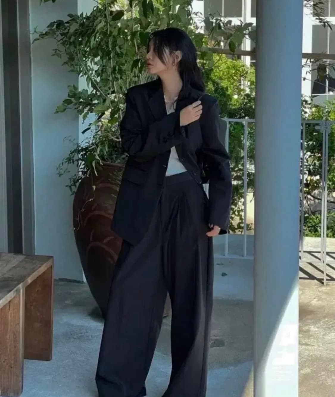 트리밍버드) 글로우 수트 팬츠 BK 3 상품이미지1