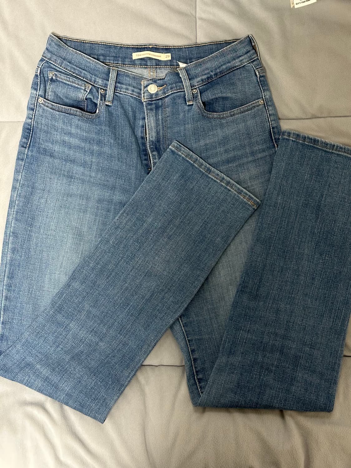 리바이스 724 하이 라이즈 스트레이트 청바지 29 상품이미지3