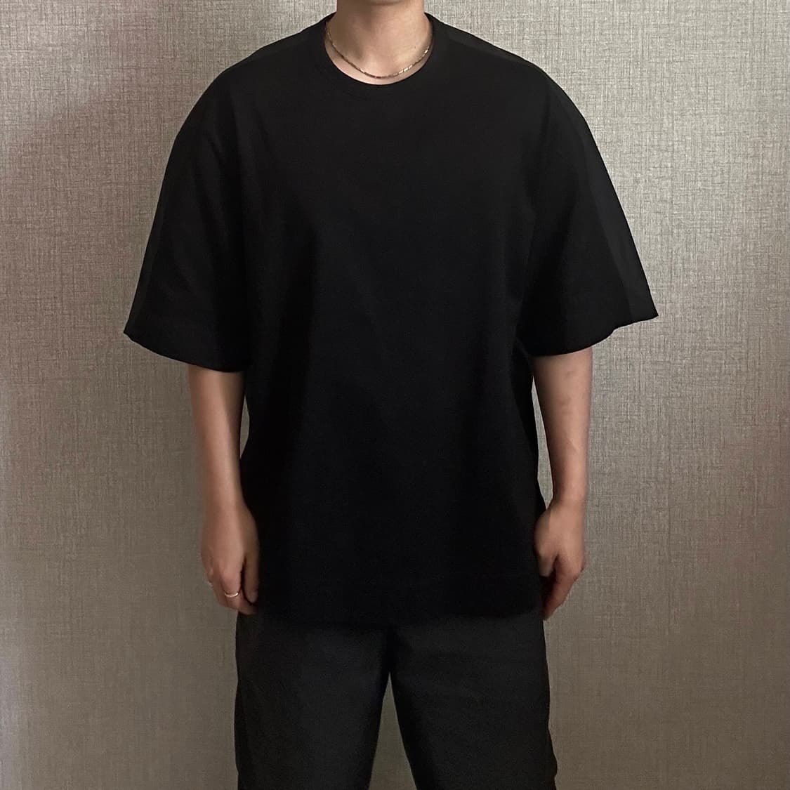 Juun.J 18FW 나일론 포인트 반팔 티셔츠 상품이미지3