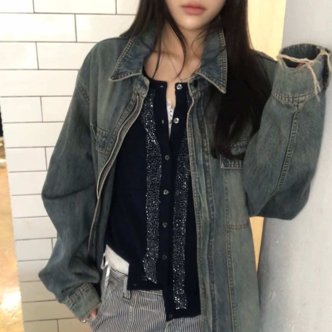 clock house 데님 자켓 / XL 사이즈 상품이미지5