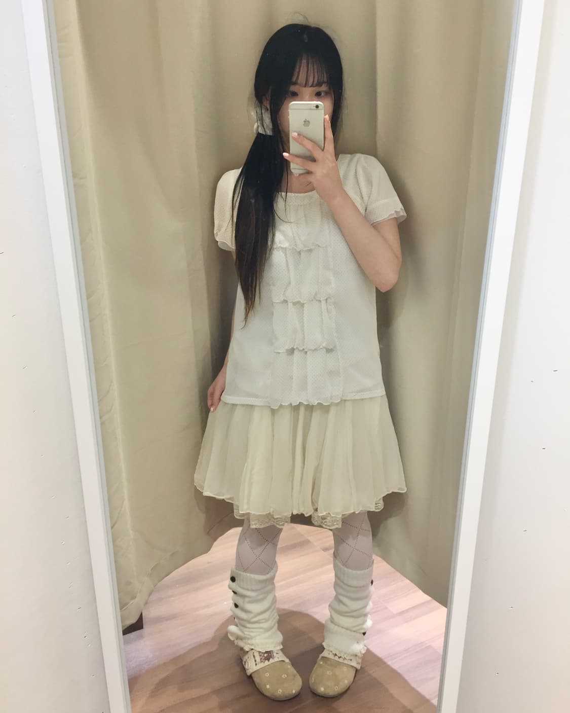 사토미 무드 도트 로걀 탑 🧁🍰 상품이미지1