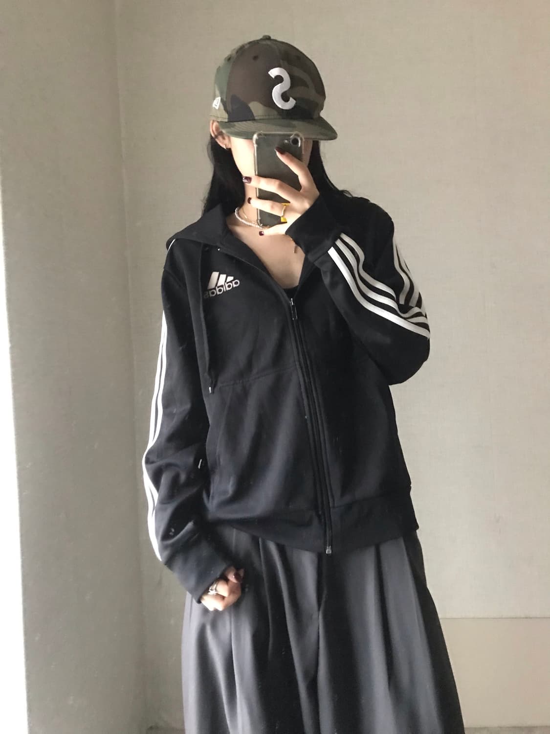 아디다스 블랙00s 후드집업 상품이미지2