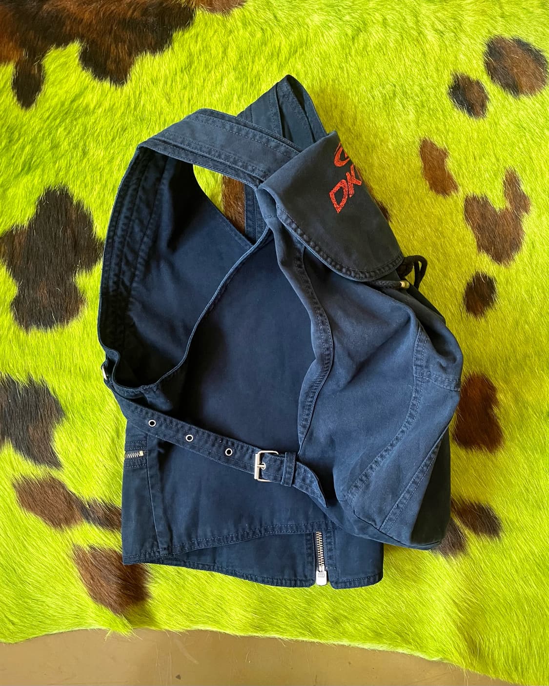 1990s DKNY Archive Cotton Backpack Vest 상품이미지4