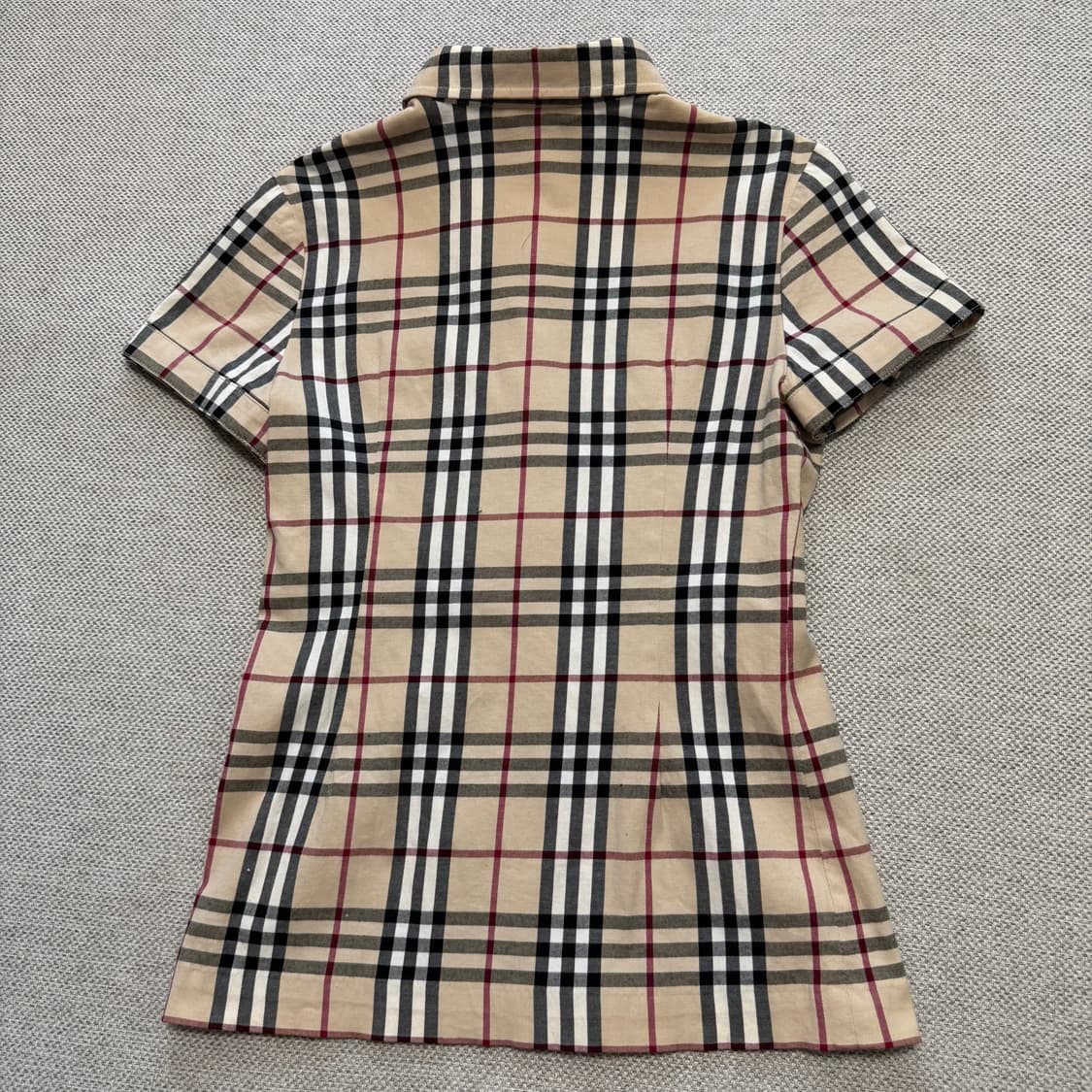 버버리 우먼스 노바 체크 반팔 셔츠 상품이미지5