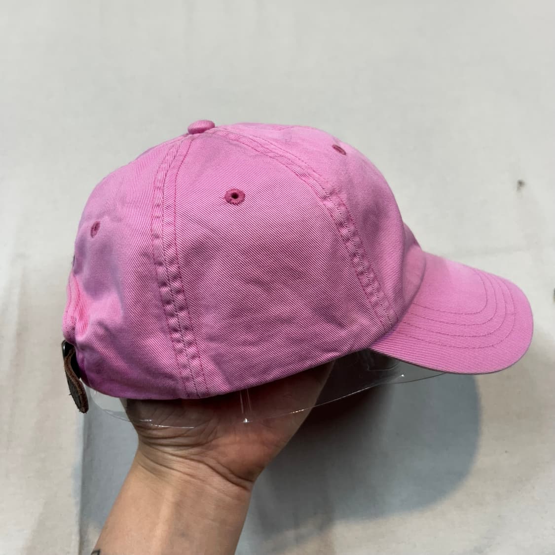 폴로 랄프로렌 핑크 볼캡 모자 가죽스트랩 정품 상품이미지6