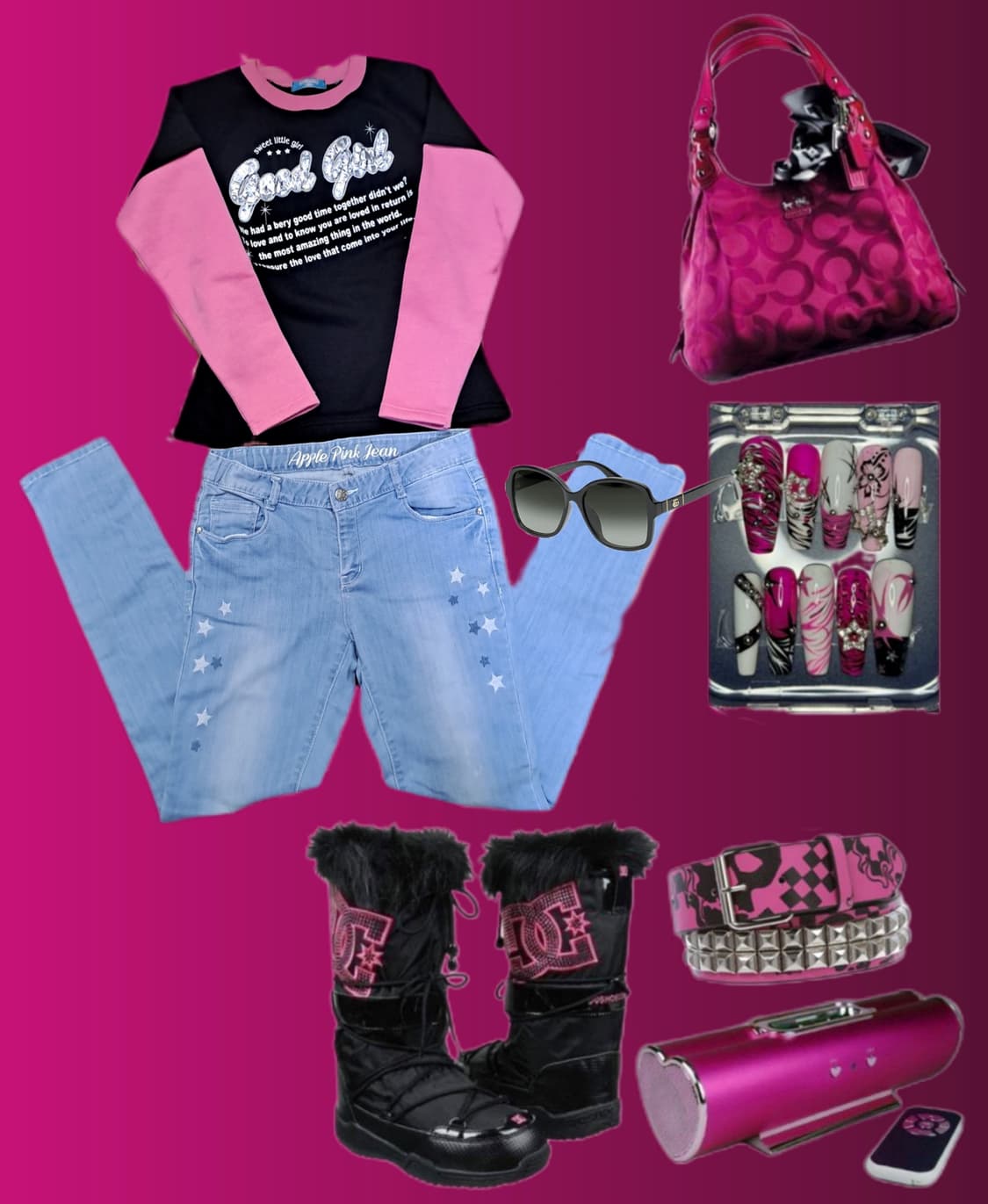 ☠️y2k 펑크 락시크  코디세트💗 상품이미지1