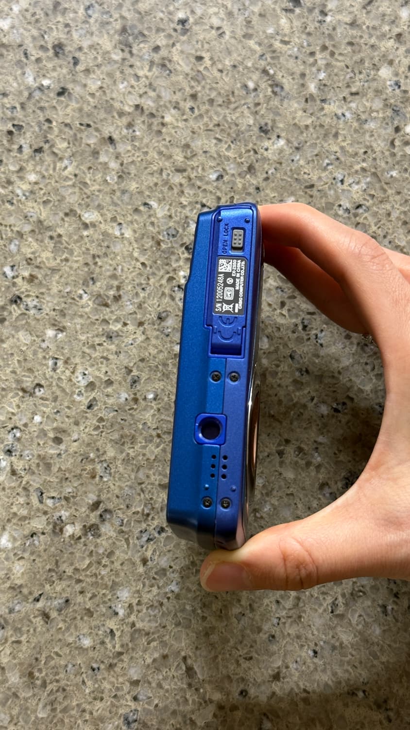 작례O) 카시오 엑슬림 ex-z550 블루 상품이미지4