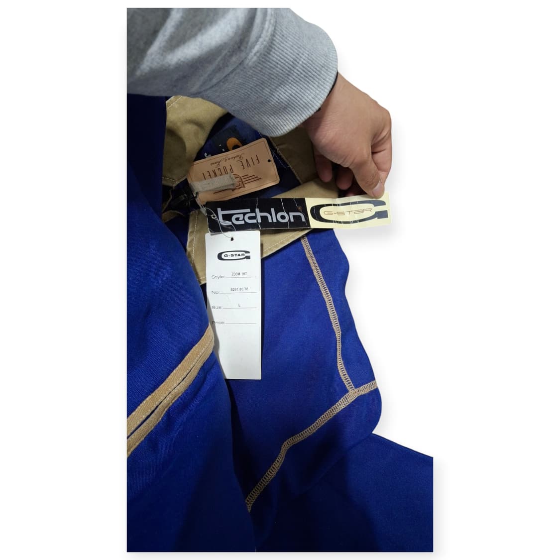 L)GSTAR RAW 자켓 테크웨어 집업 배색자켓 스트릿 감성 상품이미지6