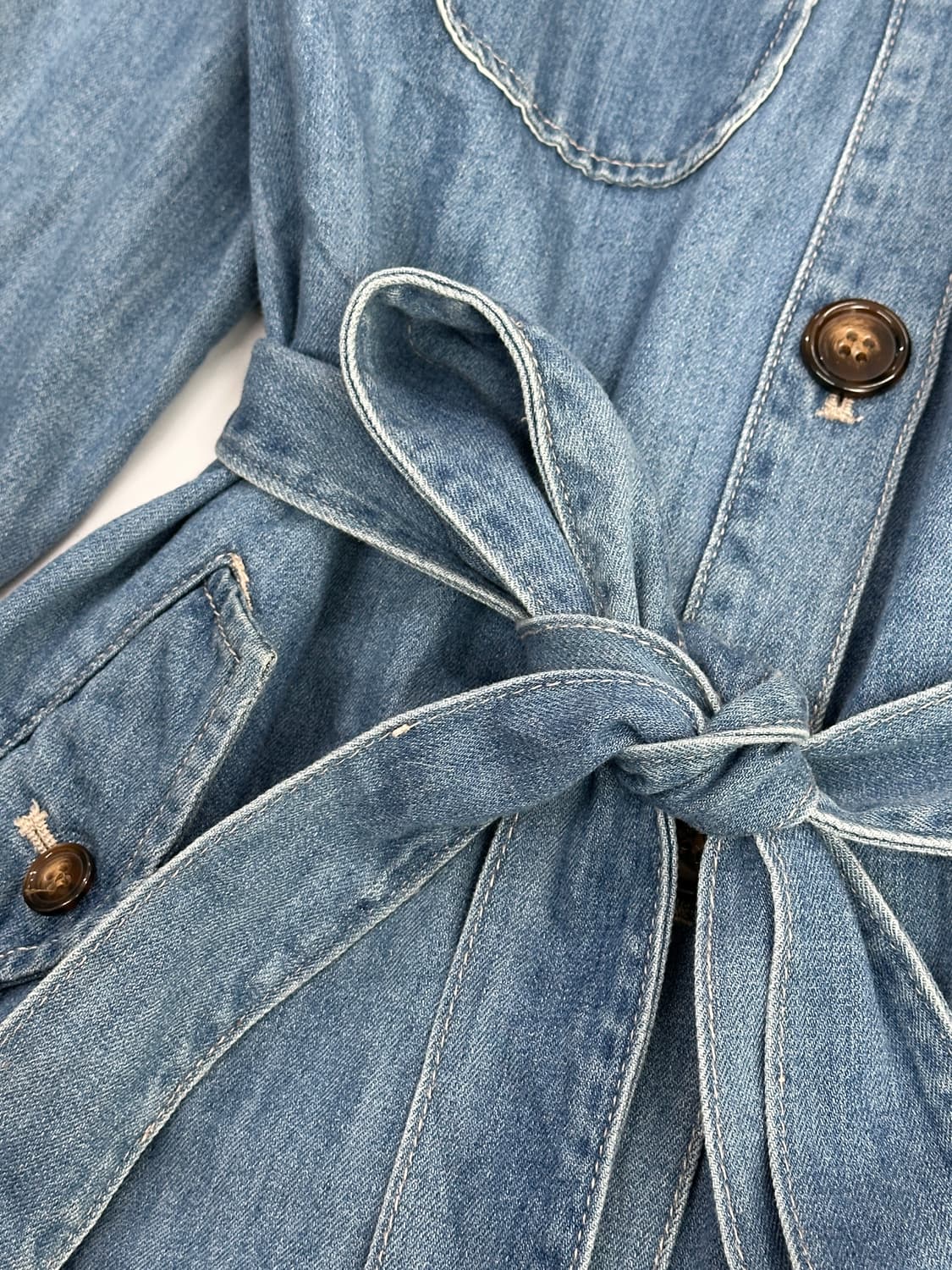 🦋GROVE 데님 미니 원피스🦋 빈티지 셔츠 러블리 일본 빈티지 상품이미지4