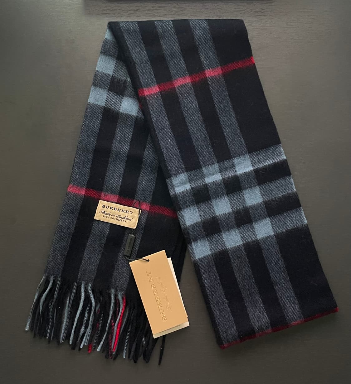 [새상품/정품] 버버리 캐시미어 머플러 목도리 자이언트 체크 상품이미지1