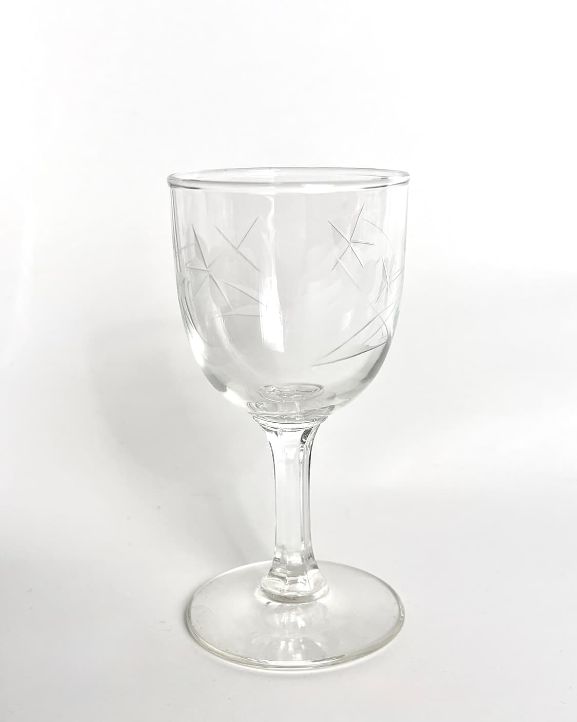Etched Floral Wine Glass Set 상품이미지2