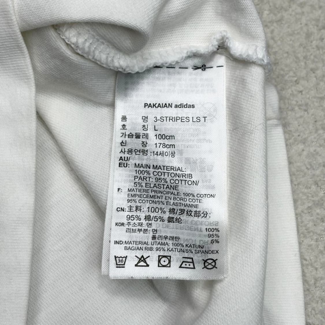 ADIDAS 아디컬러 3-스트라이프 트레포일 롱슬리브 L 상품이미지5