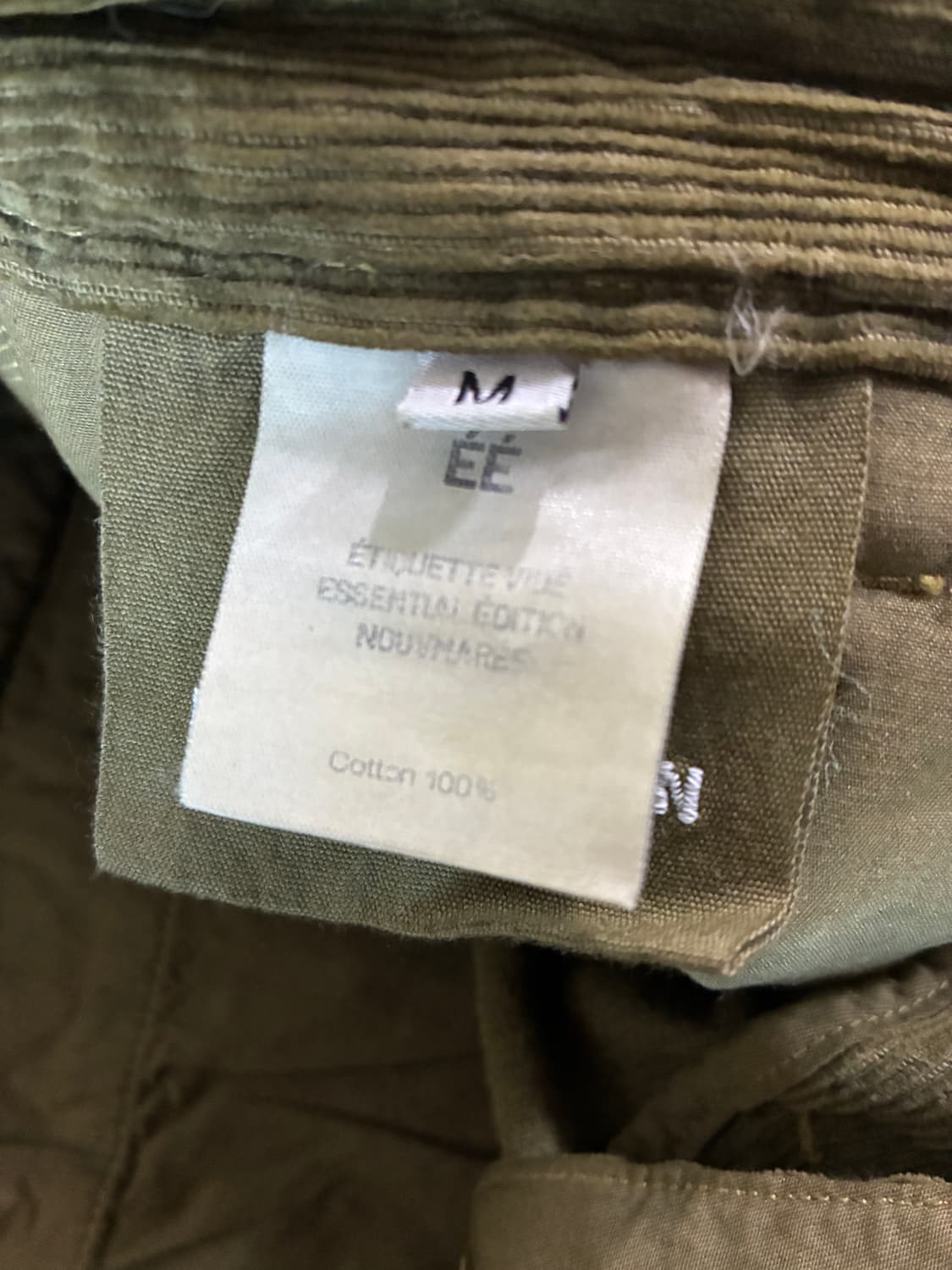 누마레 더블 웨이스트 코듀로이 팬츠 상품이미지3