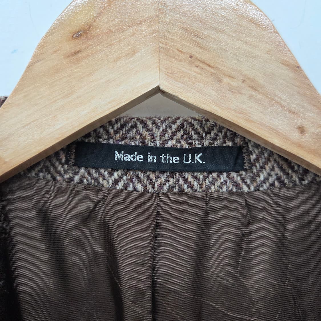 해리스트위드 헤링본 브라운 자켓 남/M 상품이미지4