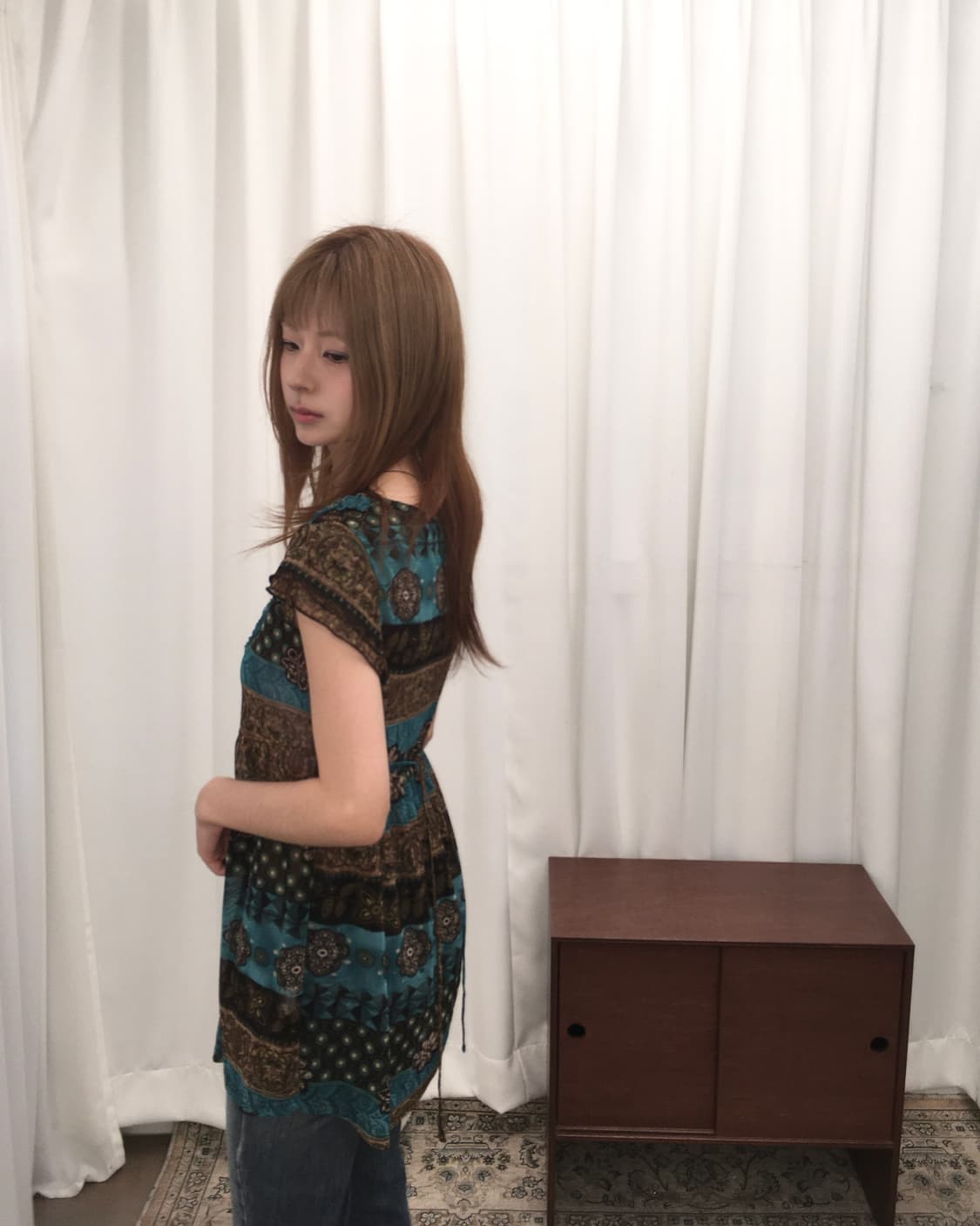 에스닉 패턴 튜닉 탑 상품이미지2