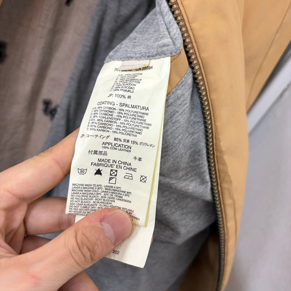 디젤 블랙골드 코튼 바이커 자켓 상품이미지8