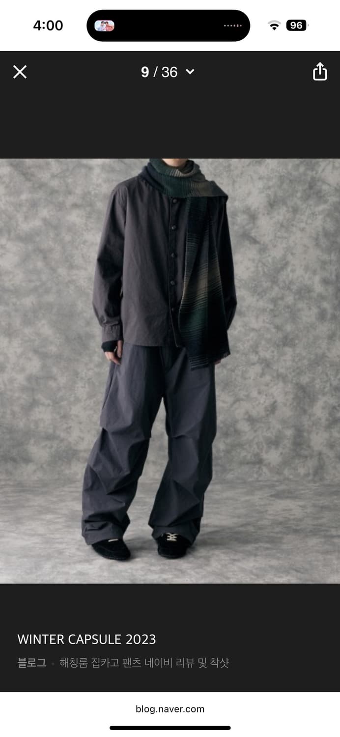 해칭룸 zip cargo 집 카고 팬츠 네이비 2사이즈 상품이미지3