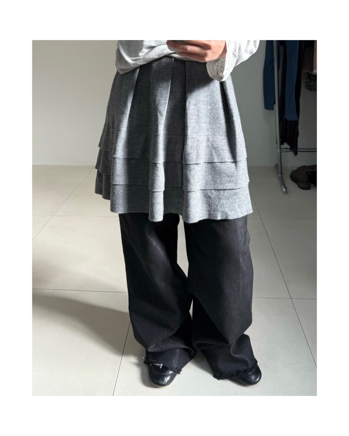 빈티지 울 스커트 상품이미지3