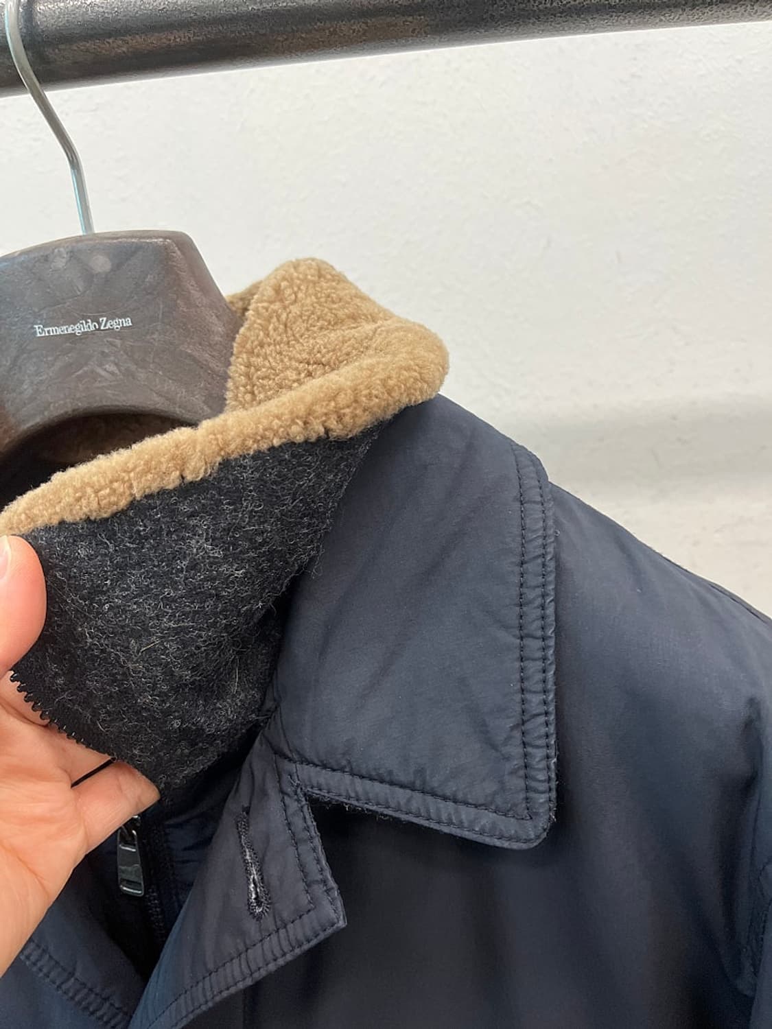 105) 헨리코튼 양털 구스 파일럿코트  상품이미지6