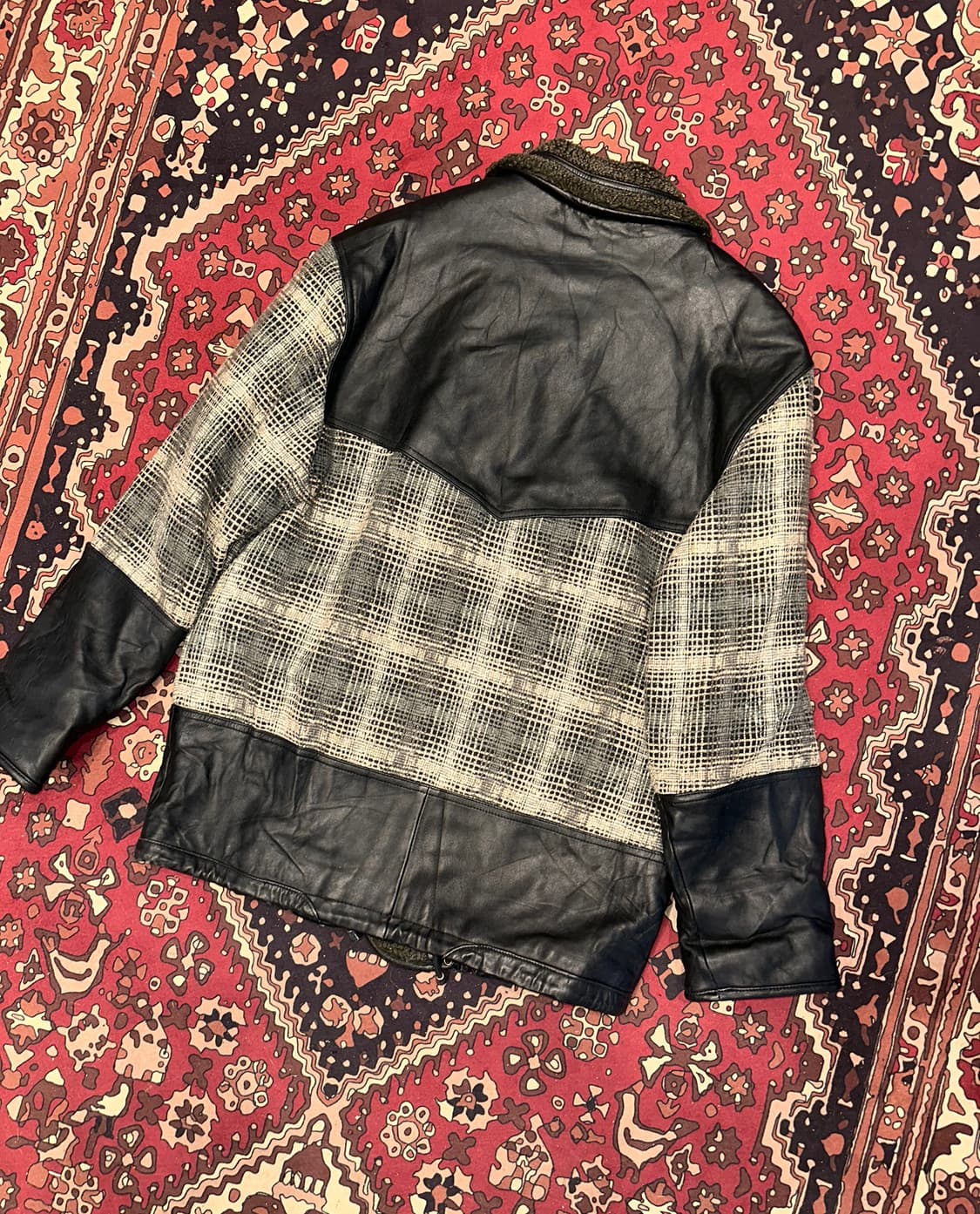 ( L-XL ) 가죽자켓 가죽코트 레더자켓 가죽하프코트 빈티지가죽 상품이미지4