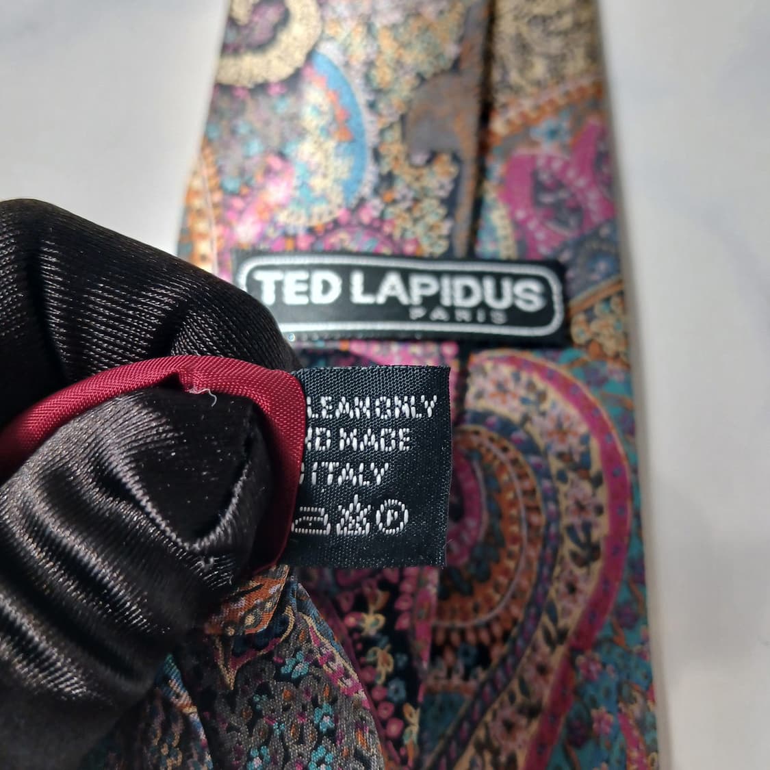 테드 라피두스 실크 페이즐리 패턴 넥타이 9cm A+등급 E799
 상품이미지10