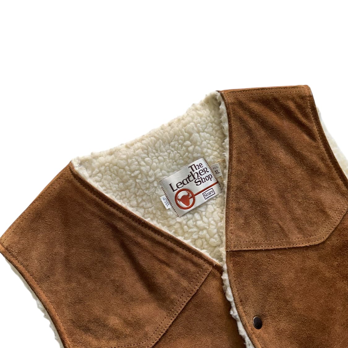 [105] 70's Sears 시어스 레더 베스트 조끼 상품이미지2