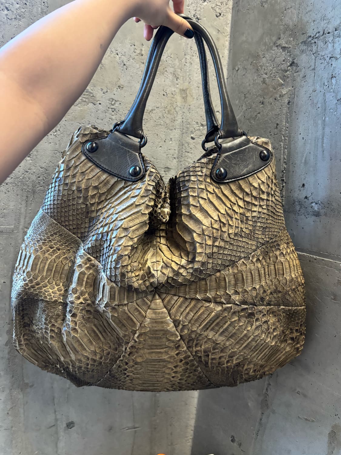 리얼 악어 가죽 숄더백 상품이미지1