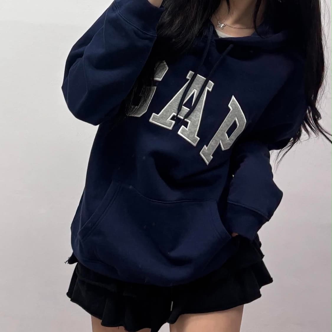 Gap 갭 네이비 폭닥 스웨트셔츠 후드티(L) 상품이미지2