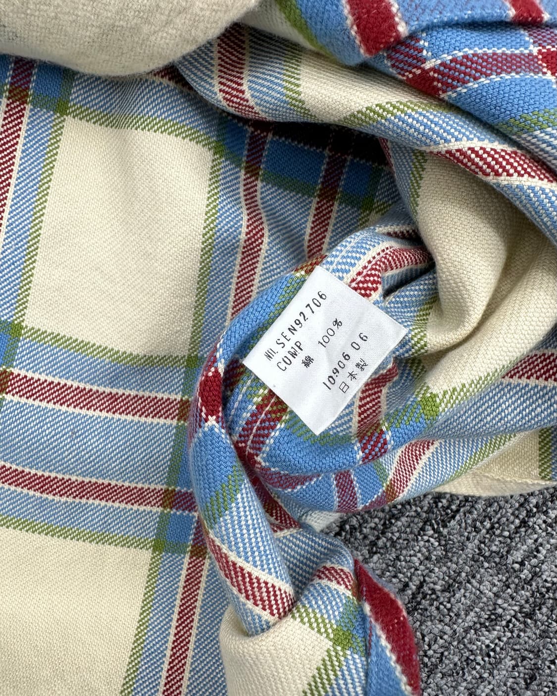 (L)SCHIATTI 체크 울셔츠-M1150 상품이미지4