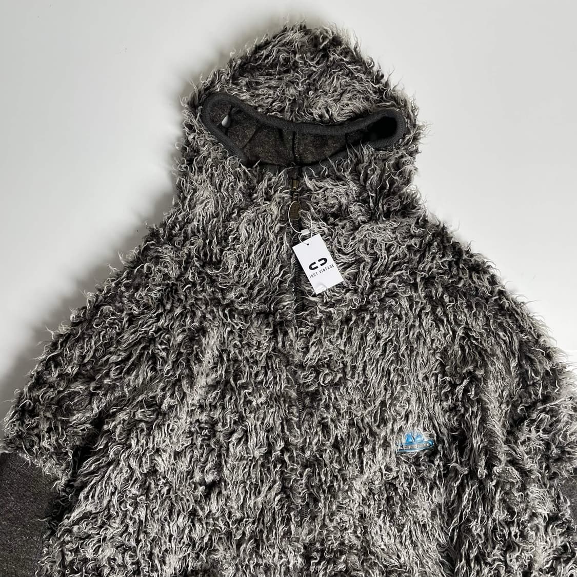 Hooch hardware mixed fibres 퍼 집업 후드 자켓 상품이미지2