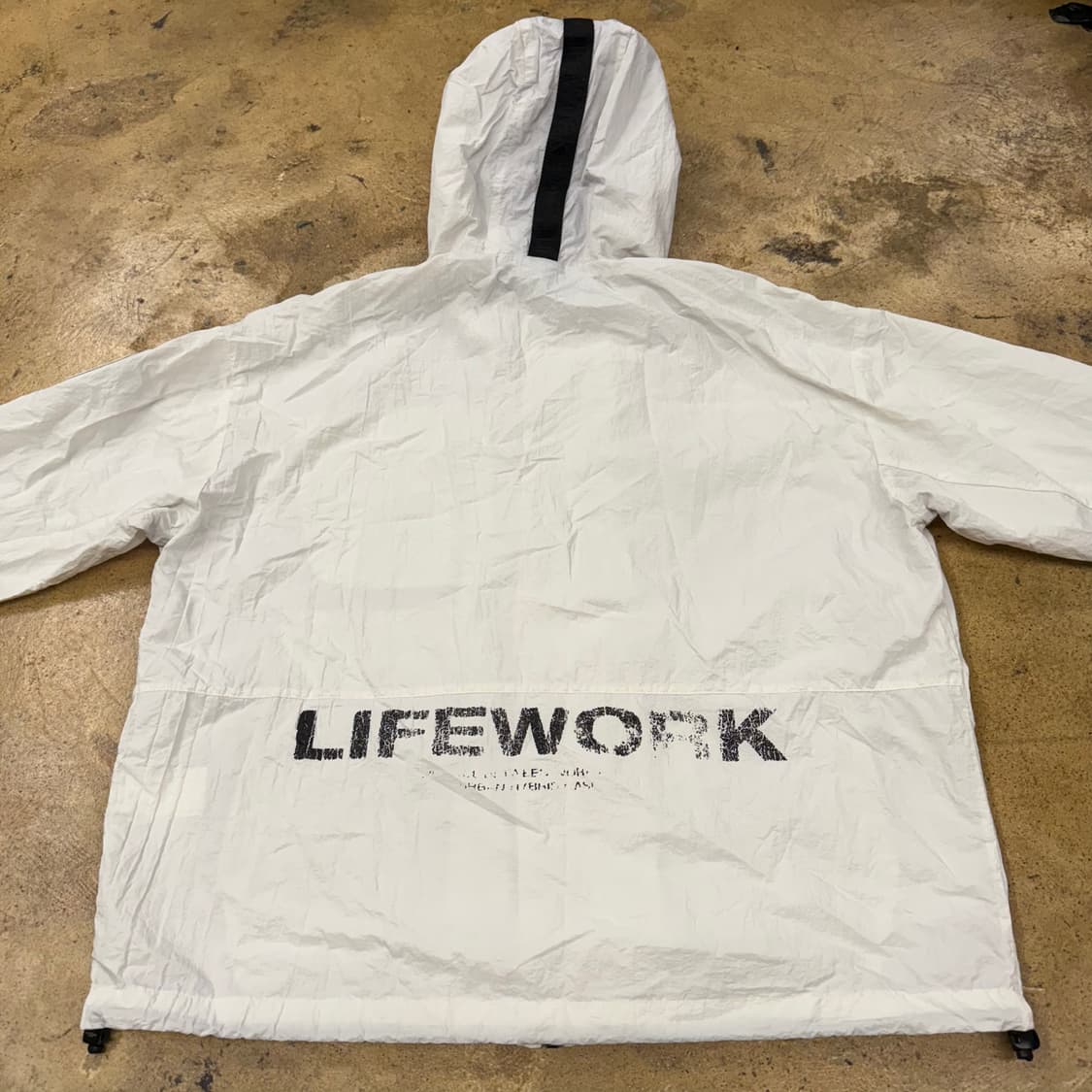 [정품/L] 라이프워크 화이트 후드 바람막이 b18 상품이미지4