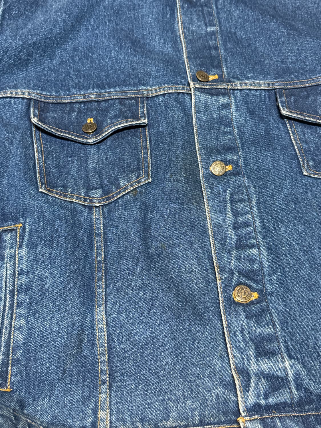 90s 말보로 컨트리 스토어 made in korea 레더넥 데님자켓 상품이미지9