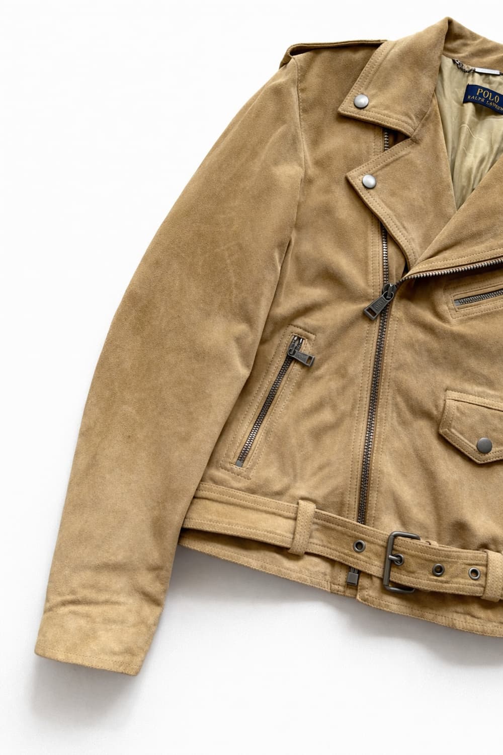 폴로 랄프로렌 우먼즈 스웨이드 라이더 자켓 8 상품이미지4