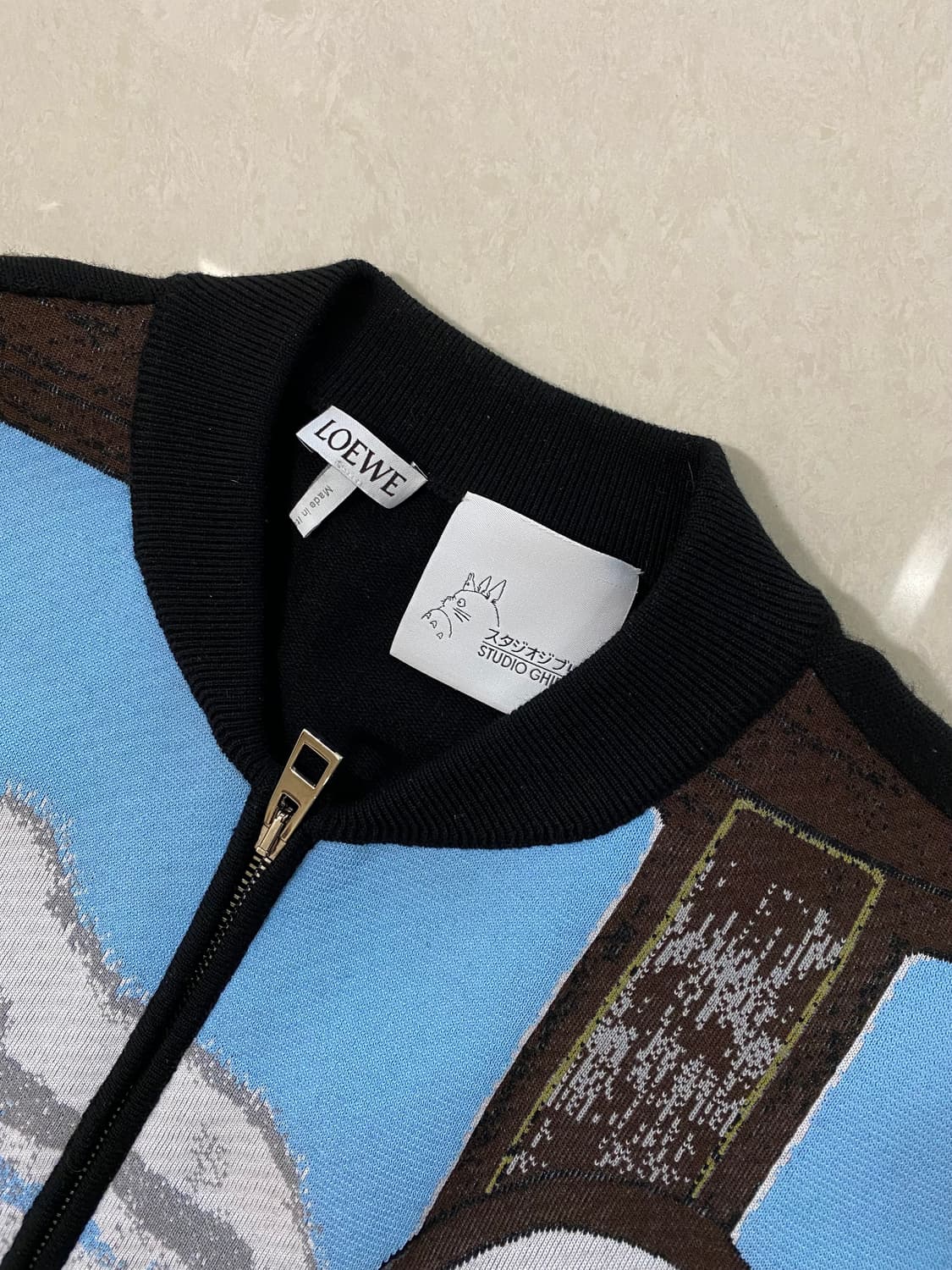 로에베 X 지브리 센과 치히로 가오나시 집업 가디건 상품이미지4