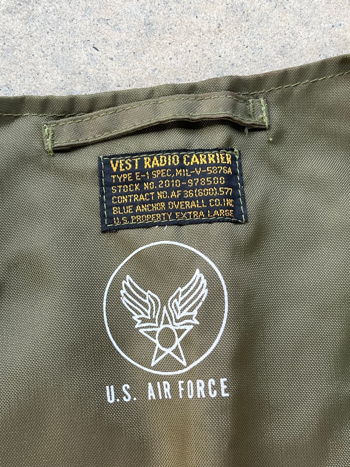 USAF E-1 Radio Carrier 미 공군 서바이벌 베스트  상품이미지6