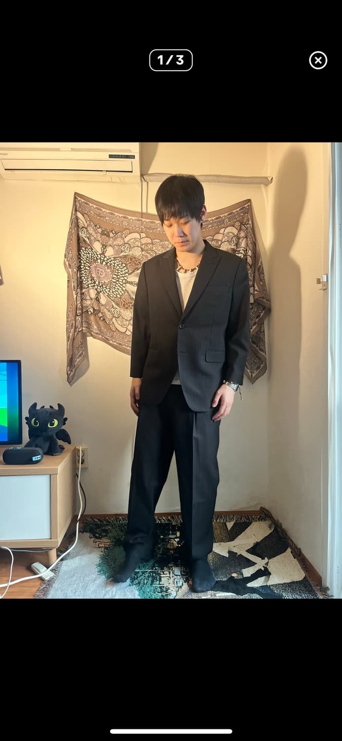 수트 셋업 블랙 상품이미지5