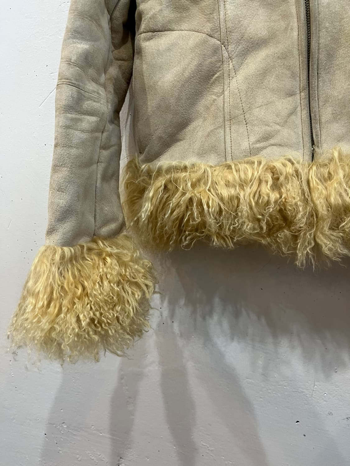 Morgan 레더 양털 무스탕 자켓 우먼즈  상품이미지5