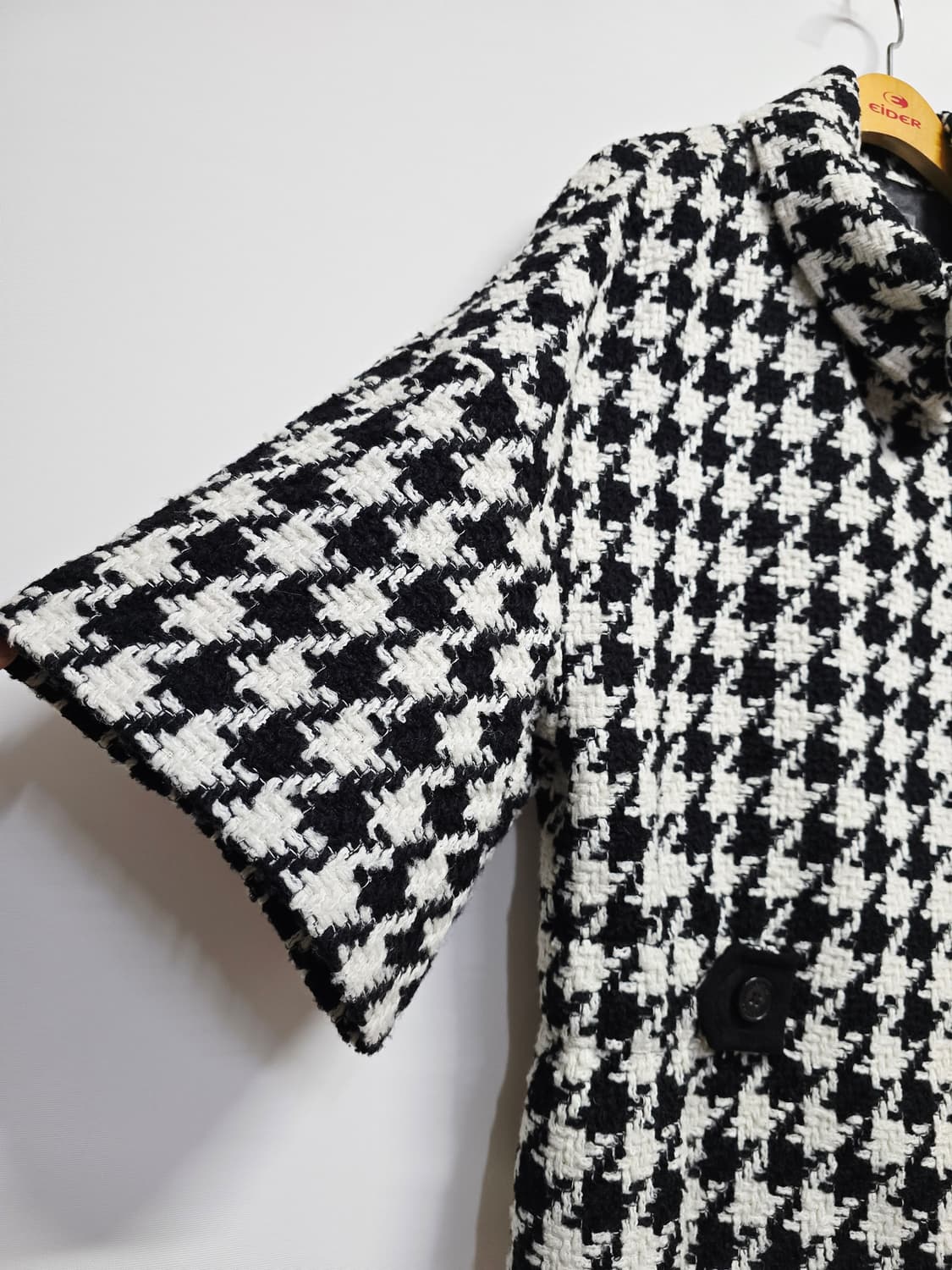 톰보이 하운드투스 트위드 하프 코트 자켓 90 상품이미지4
