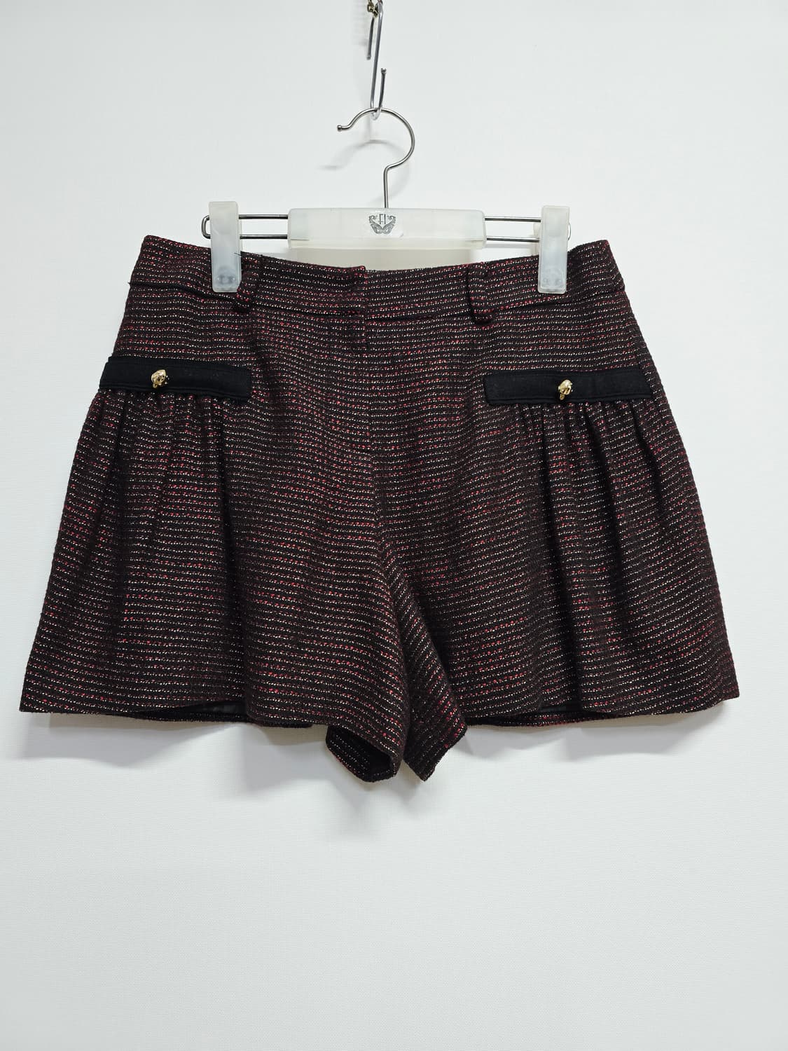 레니본 트위드 반바지 주름 스커트 스타일27 상품이미지1