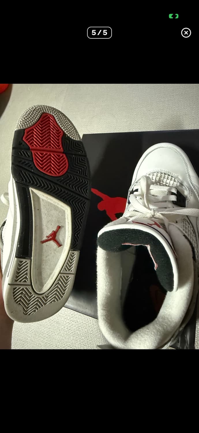 Jordan 4 Retro OG 화이트시멘트 2025 상품이미지5