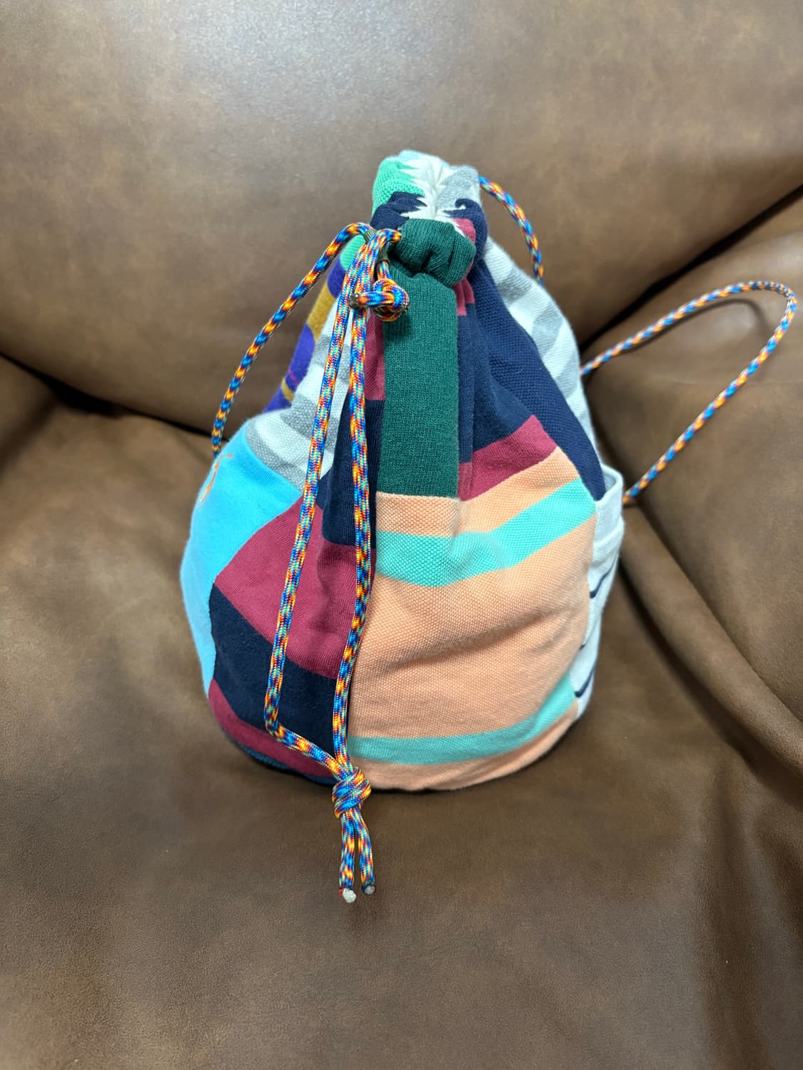 폴로 랄프로렌 리메이크 패치워크 조리개 크로스백 상품이미지3