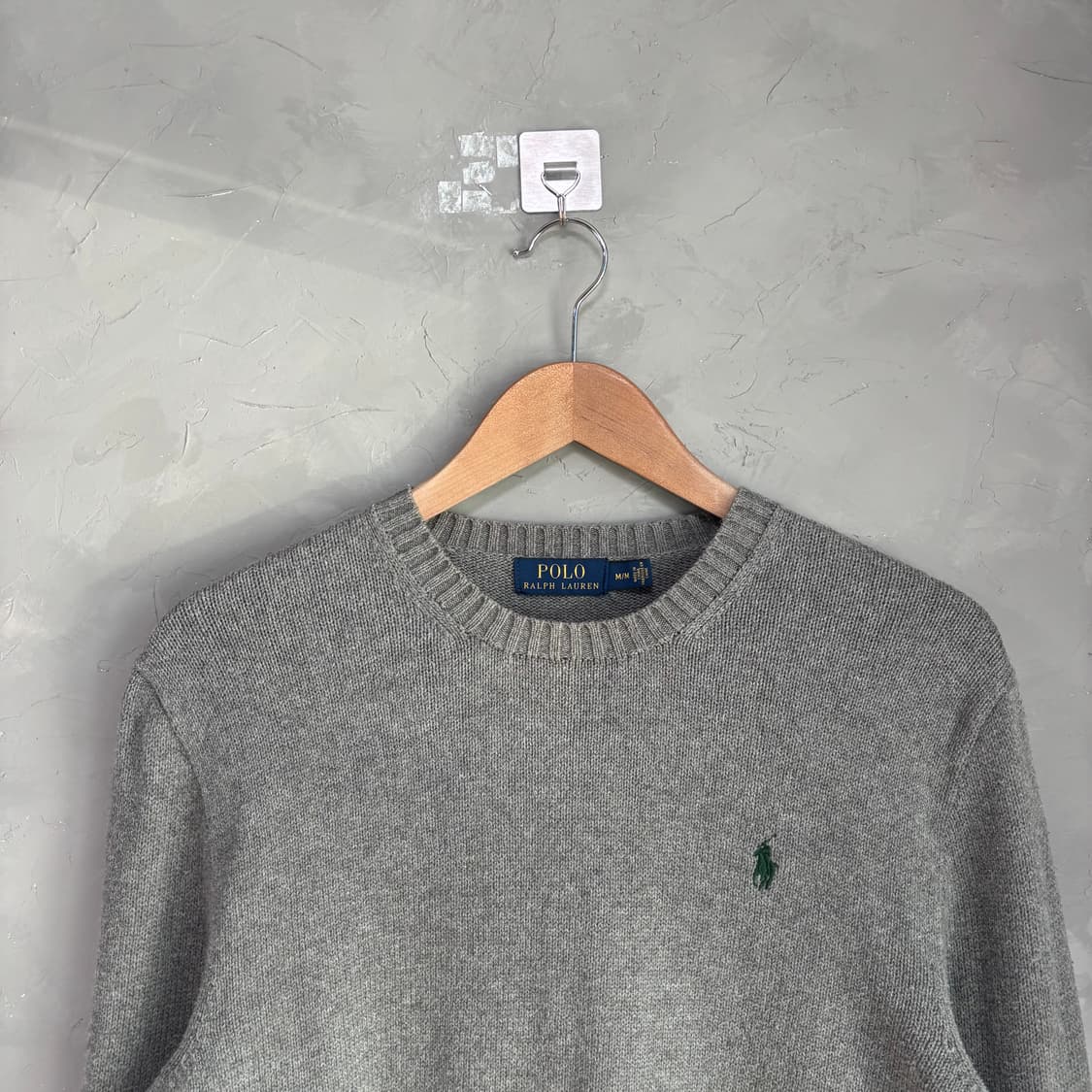 폴로 랄프로렌 라운드넥 니트 그레이 상품이미지2