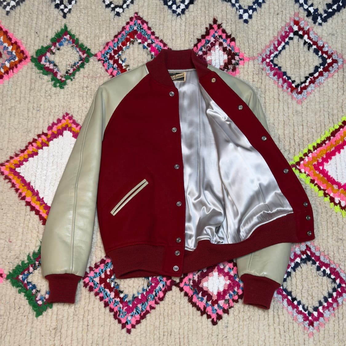 리얼맥코이 멜톤 울 바시티재킷 상품이미지2